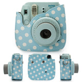 ZENKO MINI 8/8+/9 INSTAX CAMERA POUCH BAG Dot Blue