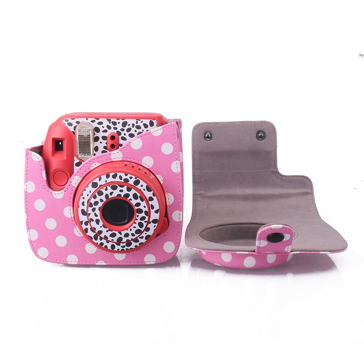 ZENKO MINI 8/8+/9 INSTAX CAMERA POUCH BAG Dot powder/pink