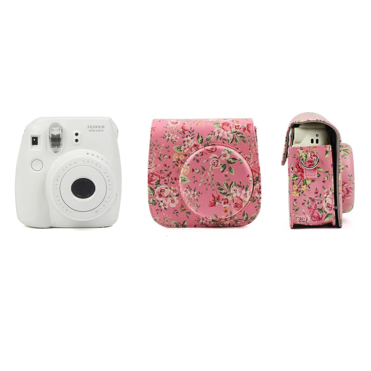 ZENKO Mini Camera Case for Instax Mini 11 9 8 8+ Instant Film Camera Premium PU Leather with Shoulder Strap