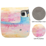 ZENKO Mini Camera Case for Instax Mini 11 9 8 8+ Instant Film Camera Premium PU Leather with Shoulder Strap Smear