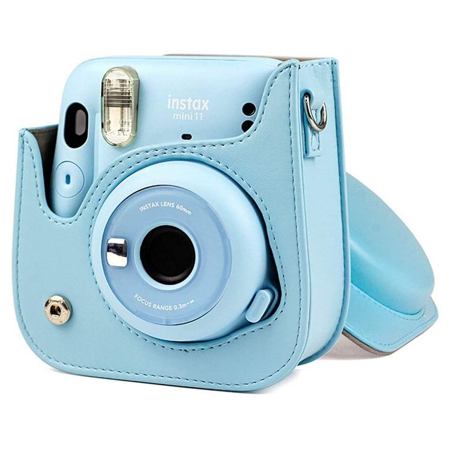 ZENKO Premium Leather Cover Protective Case Camera Bag with Removable Strap, Photo Album Compatible for Instax Mini 11 Instant Camera