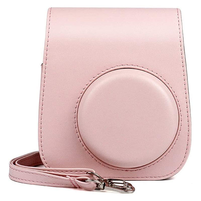 ZENKO Premium Leather Cover Protective Case Camera Bag with Removable Strap, Photo Album Compatible for Instax Mini 11 Instant Camera