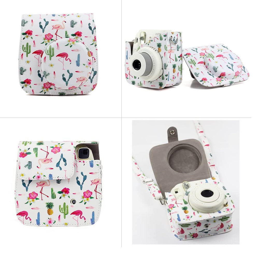 ZENKO MINI 8/8+/9 INSTAX CAMERA POUCH BAG (The cactus flamingos)