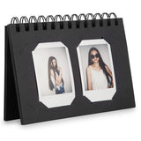 ZIKKON 40 Sheets Desk Album For Square Film Black