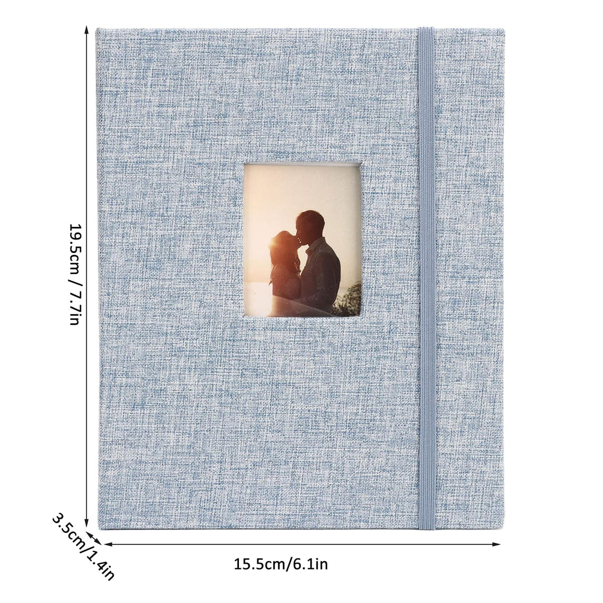 ZIKKON Compatible 208 sheet Album for Fujifilm Instax Mini Film (3 inch) Blue