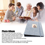 ZIKKON Compatible 208 sheet Album for Fujifilm Instax Mini Film (3 inch) Blue