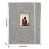 ZIKKON Compatible 208 sheet Album for Fujifilm Instax Mini Film (3 inch) Gray