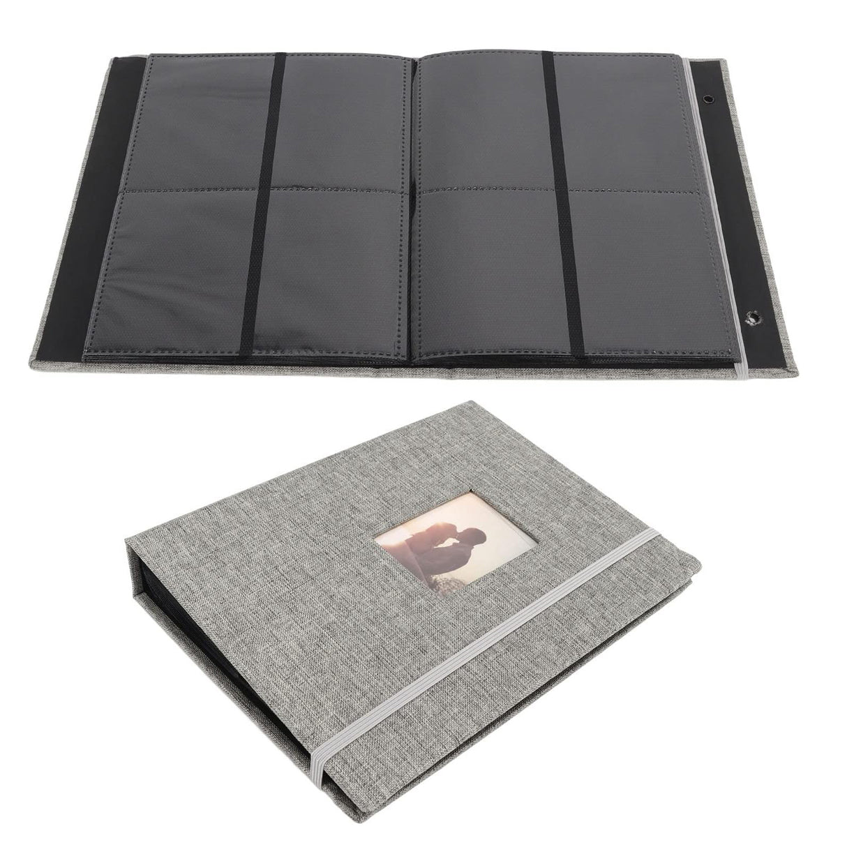 ZIKKON Compatible 208 sheet Album for Fujifilm Instax Mini Film (3 inch) Gray