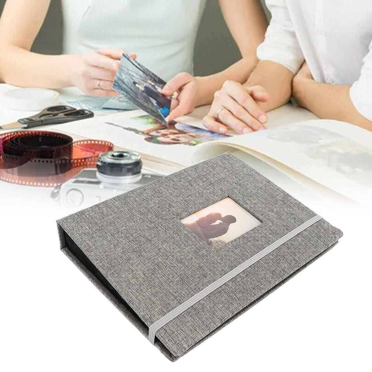 ZIKKON Compatible 208 sheet Album for Fujifilm Instax Mini Film (3 inch) Gray