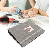 ZIKKON Compatible 208 sheet Album for Fujifilm Instax Mini Film (3 inch) Gray