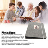 ZIKKON Compatible 208 sheet Album for Fujifilm Instax Mini Film (3 inch) Gray