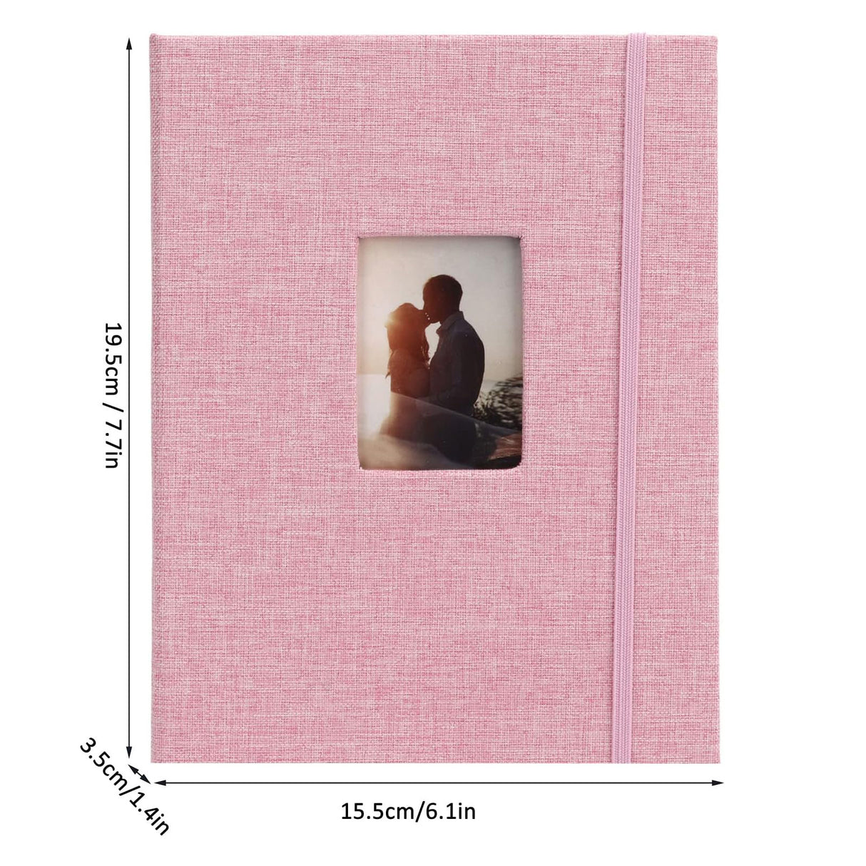 ZIKKON Compatible 208 sheet Album for Fujifilm Instax Mini Film (3 inch) Pink