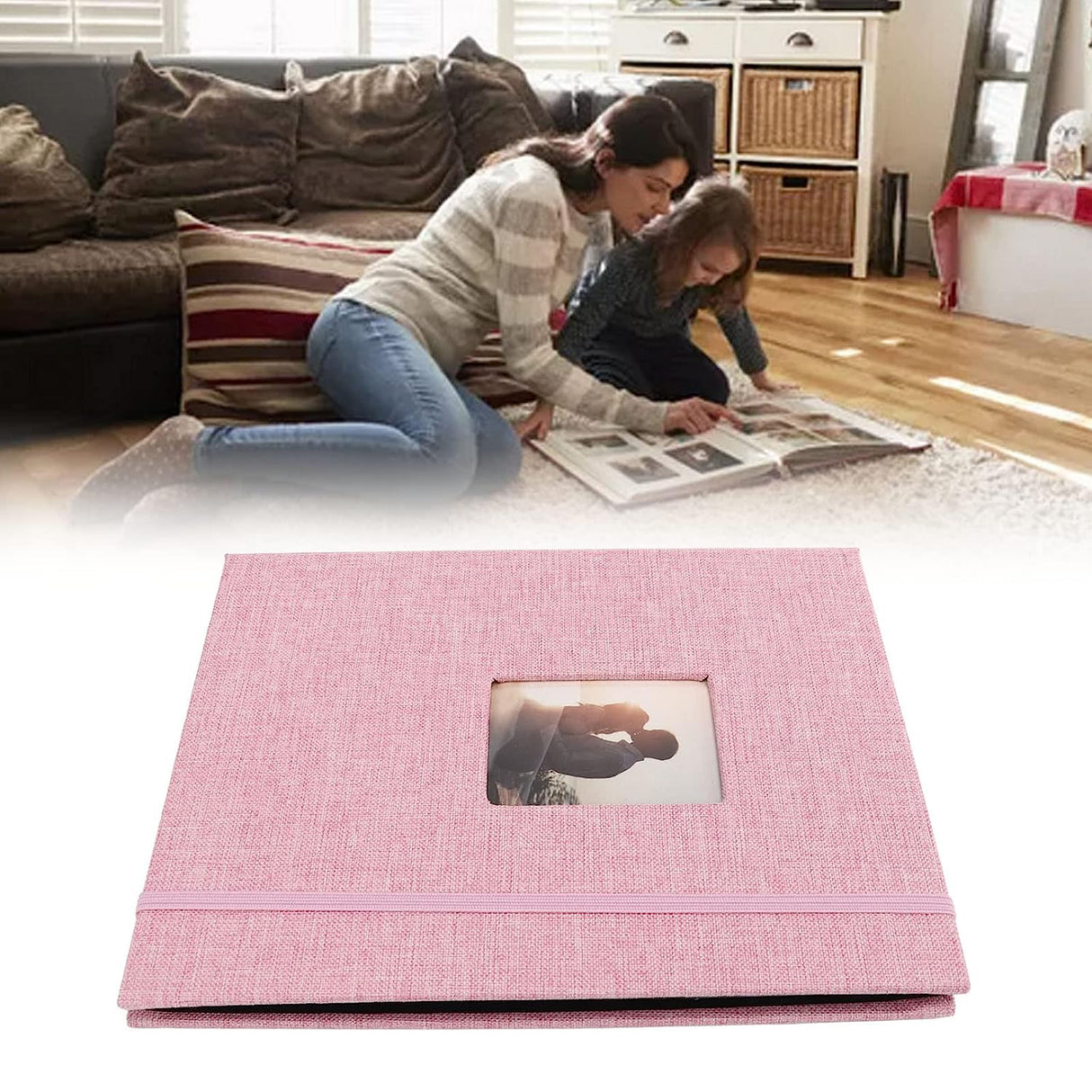 ZIKKON Compatible 208 sheet Album for Fujifilm Instax Mini Film (3 inch) Pink