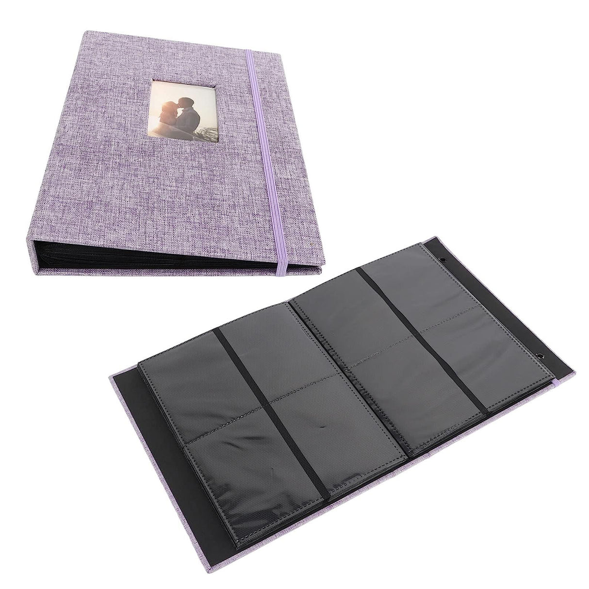ZIKKON Compatible 208 sheet Album for Fujifilm Instax Mini Film (3 inch) Purple