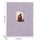 ZIKKON Compatible 208 sheet Album for Fujifilm Instax Mini Film (3 inch) Purple