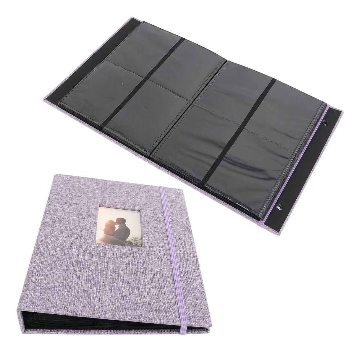 ZIKKON Compatible 208 sheet Album for Fujifilm Instax Mini Film (3 inch) Purple