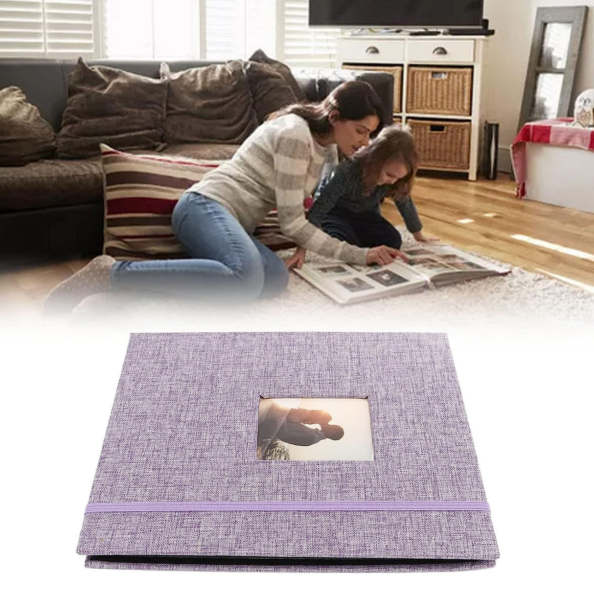 ZIKKON Compatible 208 sheet Album for Fujifilm Instax Mini Film (3 inch) Purple