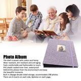 ZIKKON Compatible 208 sheet Album for Fujifilm Instax Mini Film (3 inch) Purple
