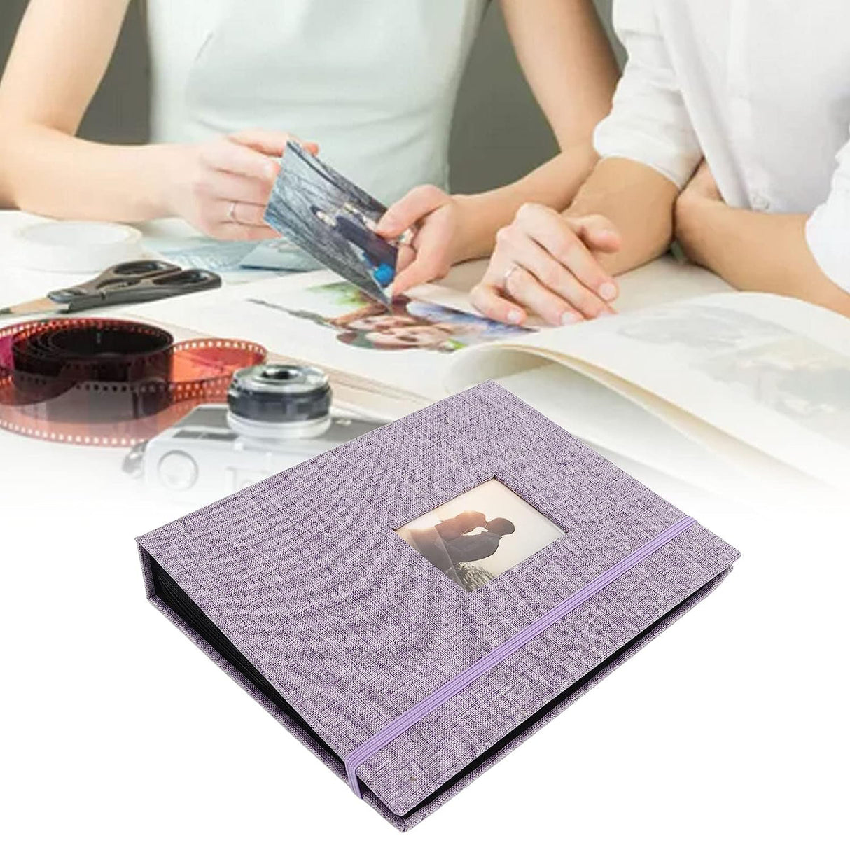 ZIKKON Compatible 208 sheet Album for Fujifilm Instax Mini Film (3 inch) Purple