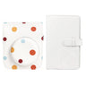 ZIKKON Fuji Mini 12 Case-Album Combo, Compatible for Fuji Instant Mini 12 Instant Film Camera - PU Leather Carrying Case with 96 Pocket Ice White Mini Photo Album- Color wave dot