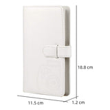 ZIKKON Fuji Mini 12 Case-Album Combo, Compatible for Fuji Instant Mini 12 Instant Film Camera - PU Leather Carrying Case with 96 Pocket Ice White Mini Photo Album