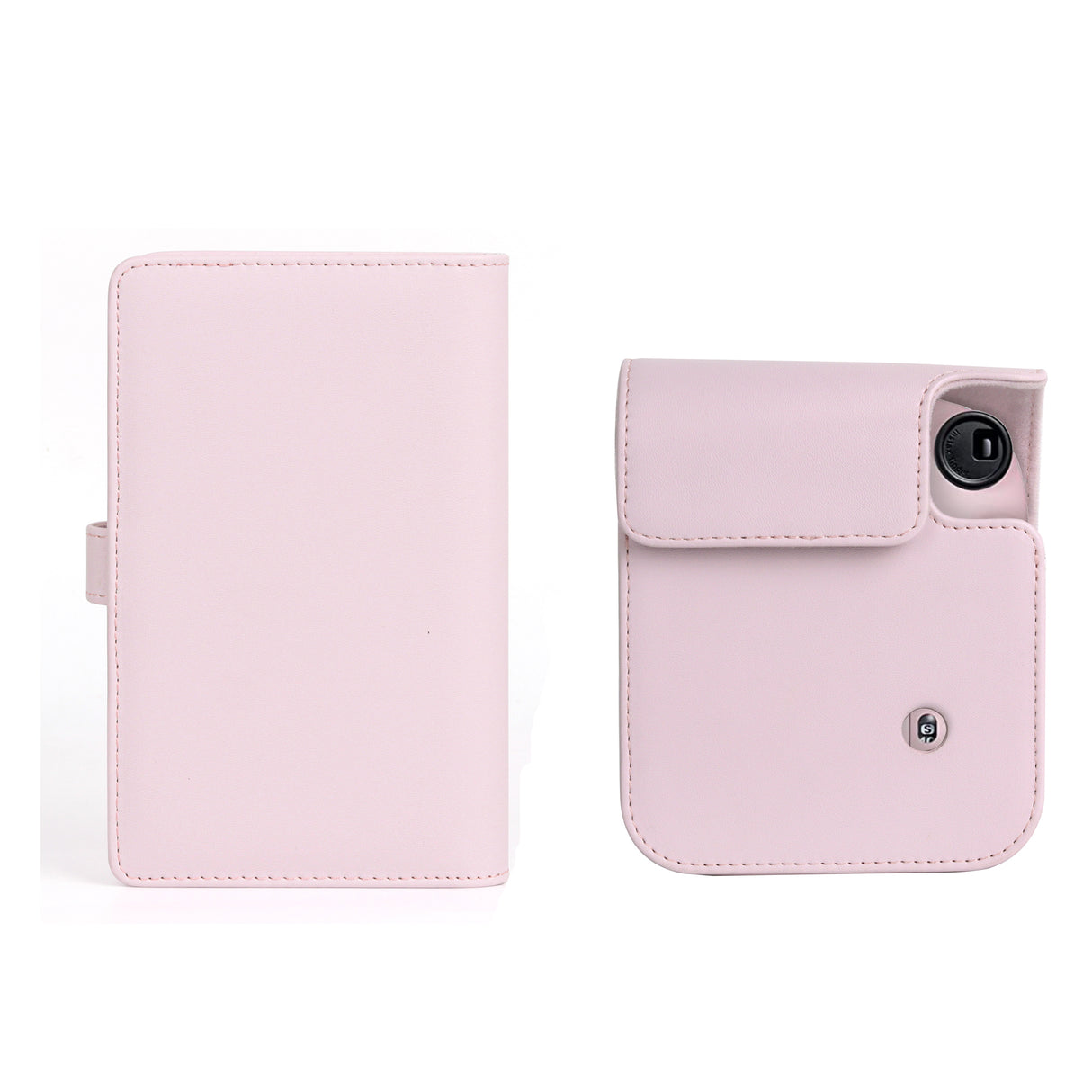 ZIKKON Instant Mini 12 Protective Camera Case with 108 sheet album  (Blossom pink)
