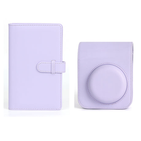 ZIKKON Instant Mini 12 Protective Camera Case with 108 sheet album  (Lilac Purple)
