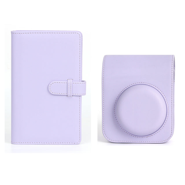 ZIKKON Instant Mini 12 Protective Camera Case with 108 sheet album  (Lilac Purple)
