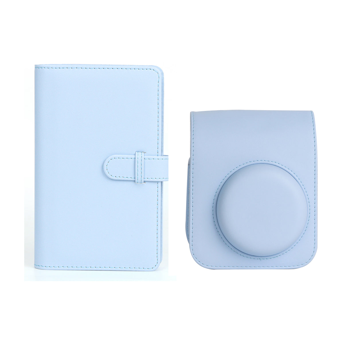 ZIKKON Instant Mini 12 Protective Camera Case with 108 sheet album  (Pastel blue)

