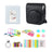 ZIKKON 7 in 1 Accessory Bundle for Mini 12 Instant Camera, Include PU leather Case, Mini Picture Album, Frames, DIY Stickers, Color Filter, Selfie Mirror, Paper Bunting(No Camera) - Black
