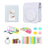 ZIKKON 7 in 1 Accessory Bundle for Mini 12 Instant Camera, Include PU leather Case, Mini Picture Album, Frames, DIY Stickers, Color Filter, Selfie Mirror, Paper Bunting(No Camera) - White
