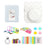 ZIKKON 7 in 1 Accessory Bundle for Mini 12 Instant Camera, Include PU Leather Case, Mini Picture Album, Frames, DIY Stickers, Color Filter, Selfie Mirror, Paper Bunting(No Camera) - White

