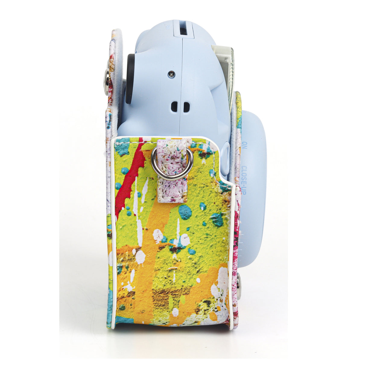 ZIKKON Instax Mini 12 Protective Camera Case PU Leather Carrying Bag_Abstract oil painting
