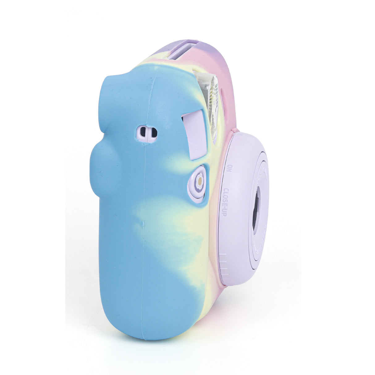 Zikkon Instax Mini 12 Silicone Protective Camera Case_Blue Rainbow