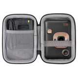 ZIKKON Instax Mini Evo Instant Camera Mini Link 2 Smartphone Printer Bag Accessories Protector Hard Case Lanyard (Black)