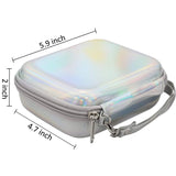 ZIKKON Instax mini EVA Case For Instax Mini Link, Link2, Liplay, EVO (Iridescent-silver)
