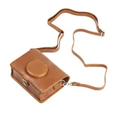 ZIKKON Instax mini Evo Camera PU Leather Case Bag (Brown)