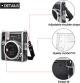 ZIKKON Compatible Mini 40 Camera Case Bag for Fujifilm Instax Mini 40 Camera (Clear)