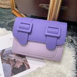 ZIKKON Instax universal Macaron style Message Crossbody Bag for Fujiflim Instant Camera Digital camera shoulder bag (purple)