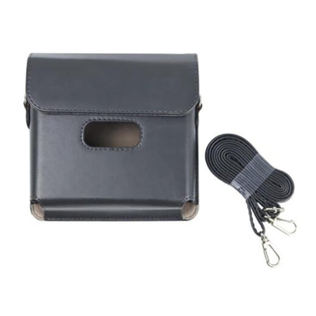 ZIKKON Link Wide Case for Fujifilm Instax Link Wide Smartphone Printer for Polaroid Style Film Instant Camera Photos , Retro Vintage Pu Leather with Adjustable shoulder Strap Carrying Bag Accessories (Charcoal grey)