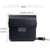 ZIKKON Link Wide Case for Fujifilm Instax Link Wide Smartphone Printer for Polaroid Style Film Instant Camera Photos , Retro Vintage Pu Leather with Adjustable shoulder Strap Carrying Bag Accessories (Charcoal grey)