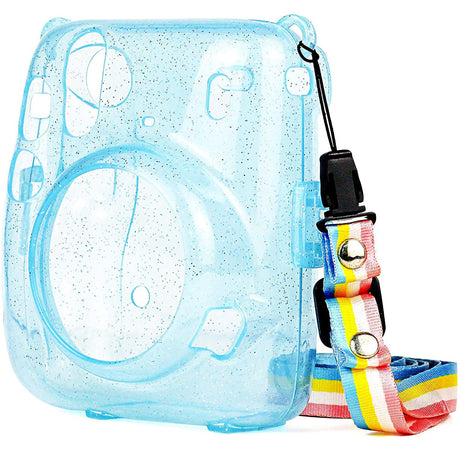 ZIKKON Mini 11 Instax Camera Pouch Bag Glister Case_Blue