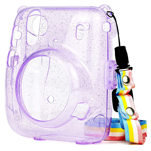 ZIKKON Mini 11 Instax Camera Pouch  Bag Glister Case_Purple