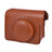 ZIKKON PU Leather Camera Case Compatible with Wide 300 Instant Camera Bag with Shoulder Strap_Brown
