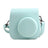 ZIKKON Protective Camera Case Compatible with Fuji Film Instant Insta x Mini 9/8 PU Leather Bag with Adjustable Shoulder Strap Ice Blue