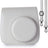 ZIKKON Protective Camera Case Compatible with Fuji-Film Instant Insta-x Mini 9/8 PU Leather Bag with Adjustable Shoulder Strap Smoky White.