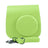 Protective Camera Case Compatible with Fuji-Film Instant Insta-x Mini 9/8 PU Leather Bag with Adjustable Shoulder Strap- Lime Green
