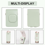 ZIKKON Protective Case for Fuji instax mini liplay Camera with adjustable neck strap quick detachable- Matcha Green
