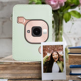 ZIKKON Protective Case for Fuji instax mini liplay Camera with adjustable neck strap quick detachable- Matcha Green

