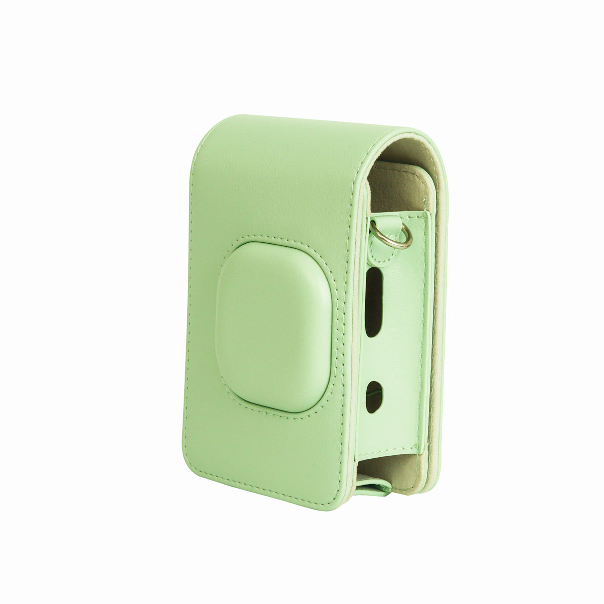 ZIKKON Protective Case for Fuji instax mini liplay Camera with adjustable neck strap quick detachable- Matcha Green
